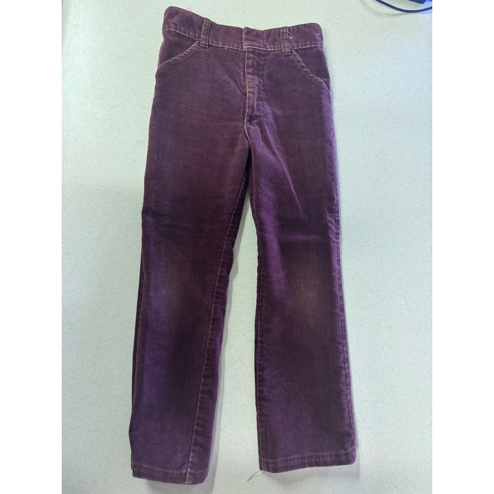 Billy the Kid Vintage Boys Corduroy Pants Brown‎ Size 6 Slim Retro
